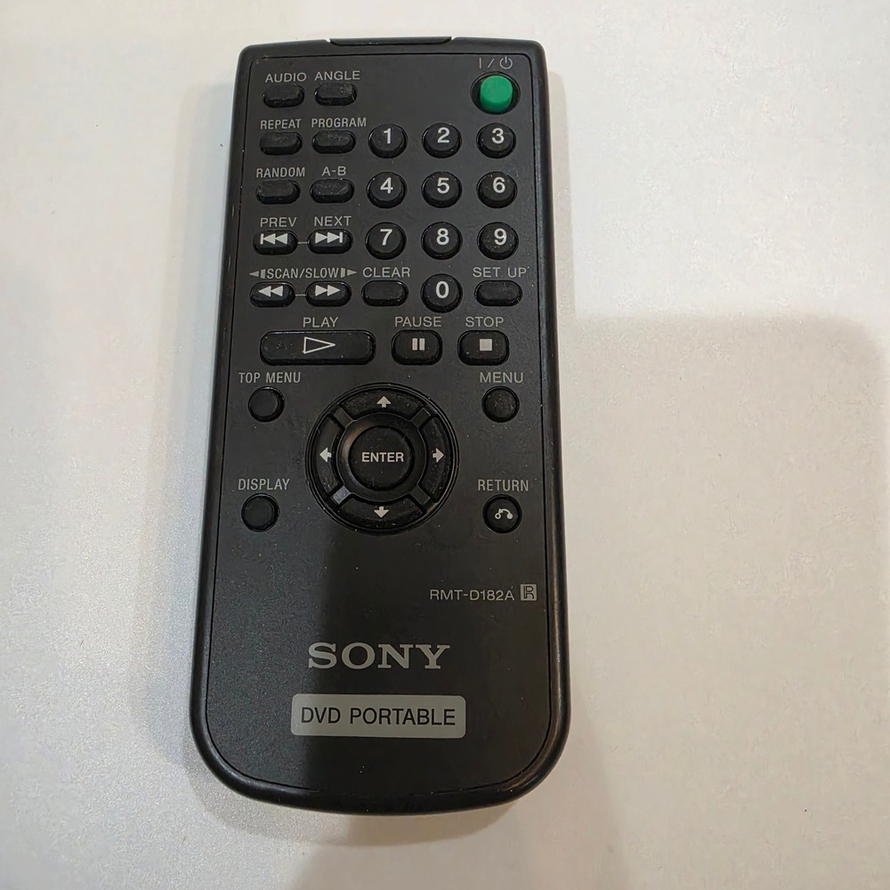Sony Remote Control RMT-D182A Black Good Portable DVD Player OEM Accessory